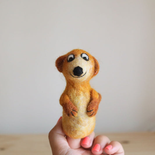 Meerkat Finger Puppet - Chickadees Wooden Toys