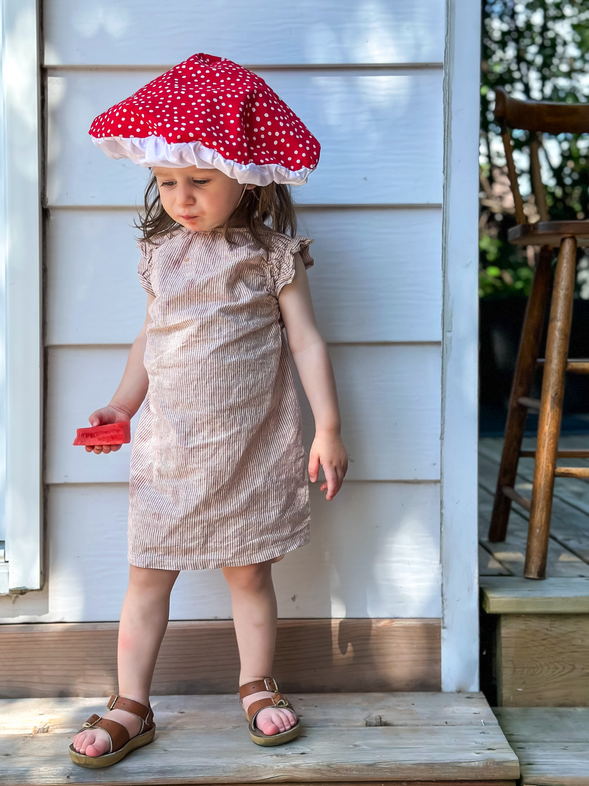 Kids Mushroom Costume Hat - Chickadees Wooden Toys