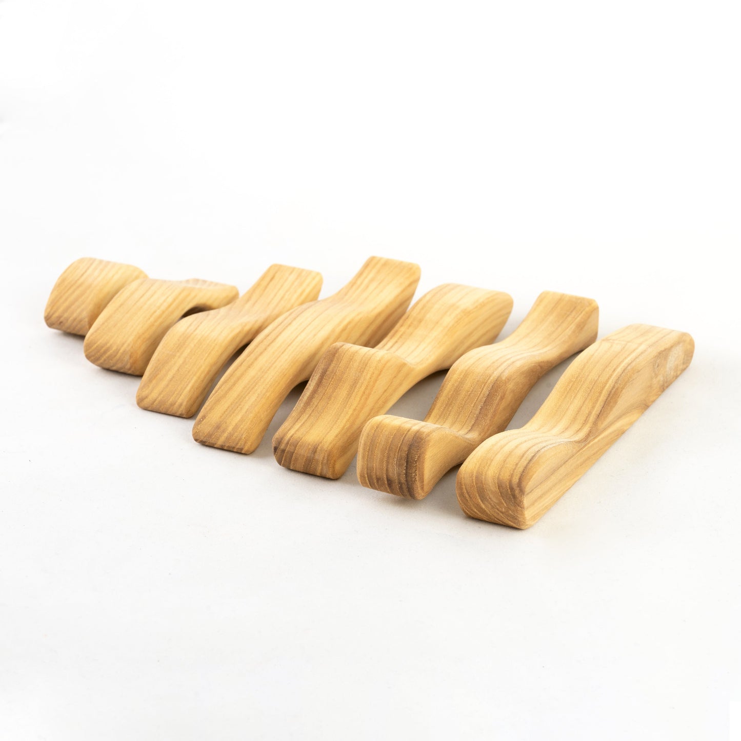 Natural Waves Wooden Sculptural Blocks Stacker Puzzle