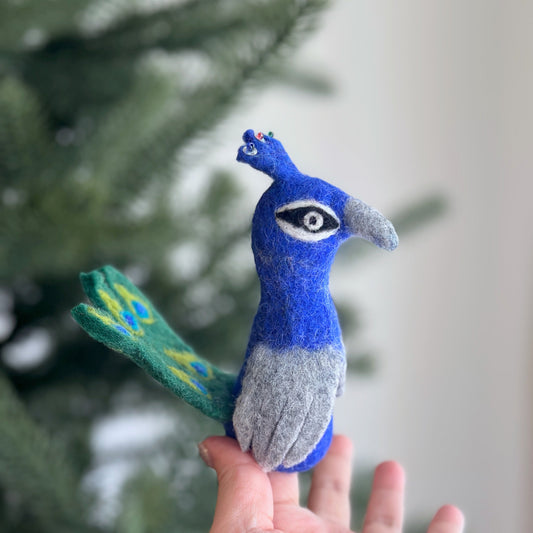 Peacock Finger Puppet