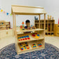 Wooden Farmers Market Stand for Pretend Play