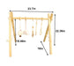 Lilac Wooden Baby Gym | Montessori Infant Play Gym with Hanging Toys
