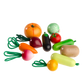 Wooden Play Vegetables with a Tote