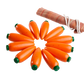 Educational Carrots Counters Play set of 12 in linen bag