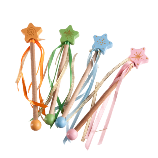 Magic Princess Wand for kids, Painted Star Wand