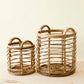 Rattan Cylinder Basket - Storage Baskets, set of 2 | LIKHÂ