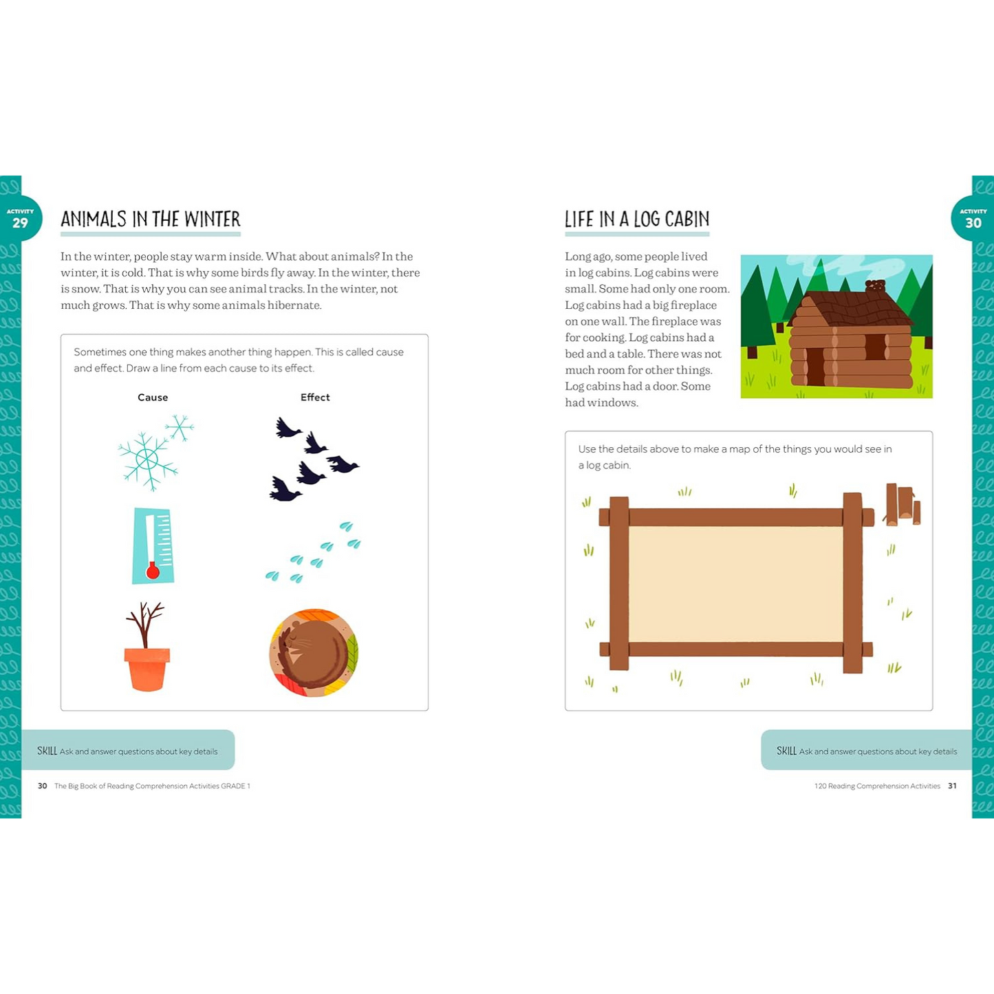 The Big Book of Reading Comprehension Activities, Grade 1 (Spiral Bound)