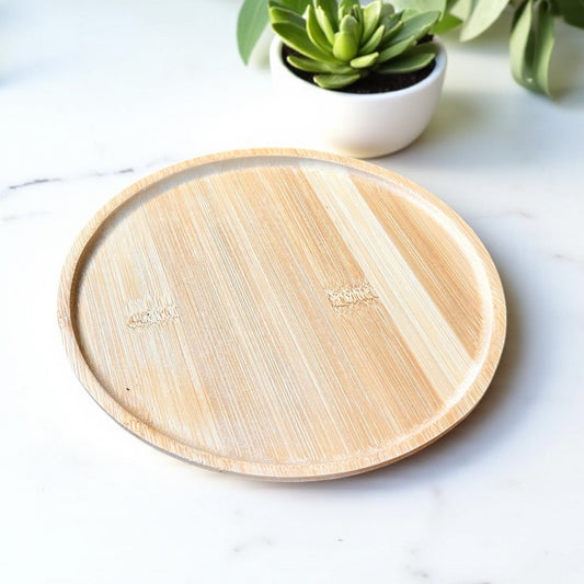 Bamboo Plate | Round - Chickadees Wooden Toys