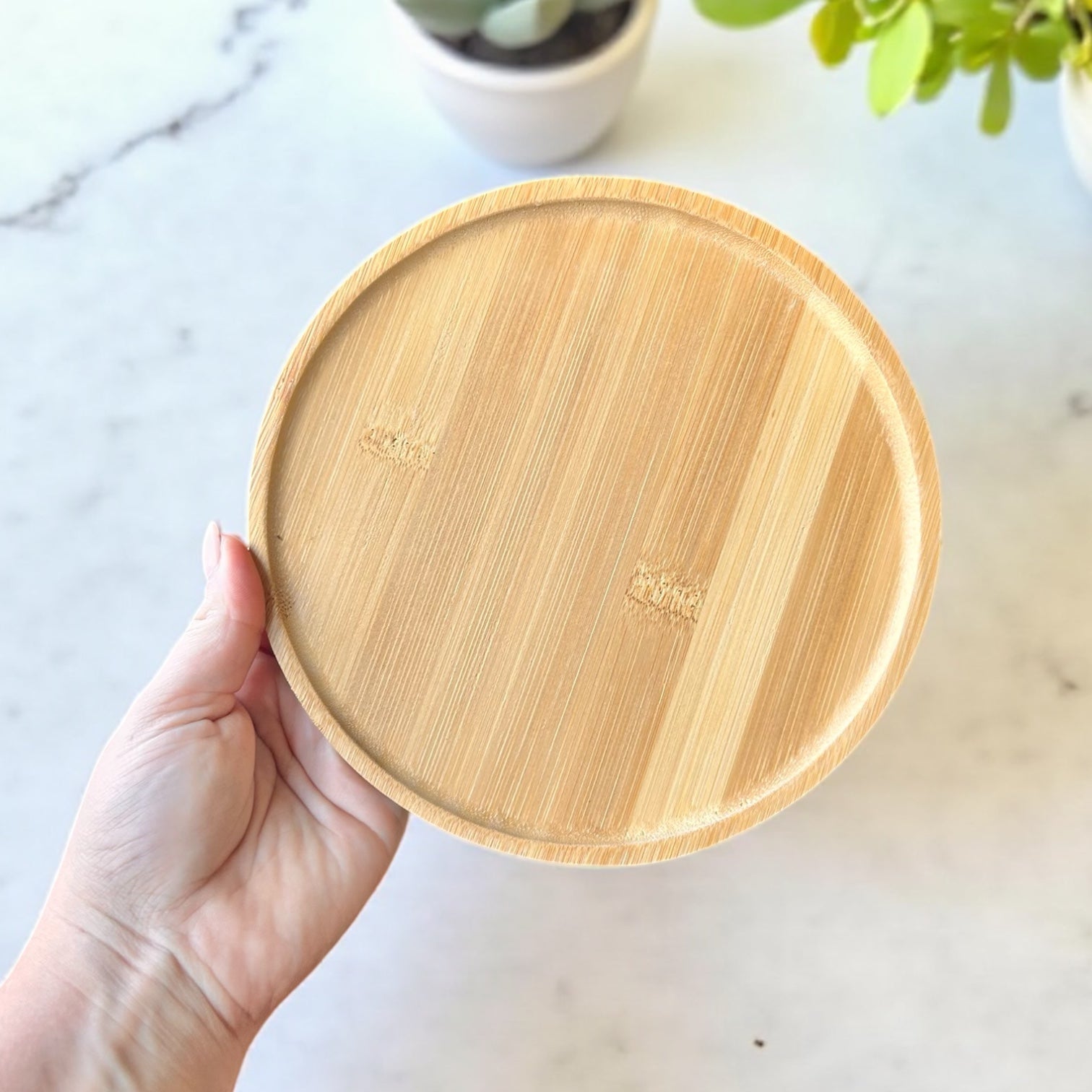 Bamboo Plate | Round - Chickadees Wooden Toys