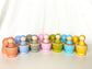 Wooden Nesting Dolls with Pegs Pastel