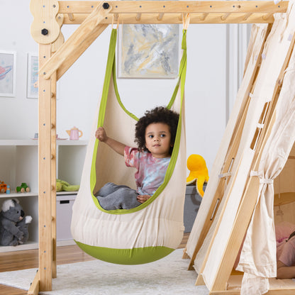 Sensory Swing for Large Climbers – Soothing Play Add-On (Climber Not Included) - Chickadees Wooden Toys