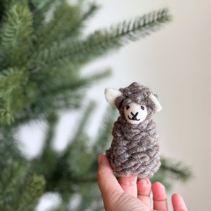 Sheep finger puppet - Chickadees Wooden Toys