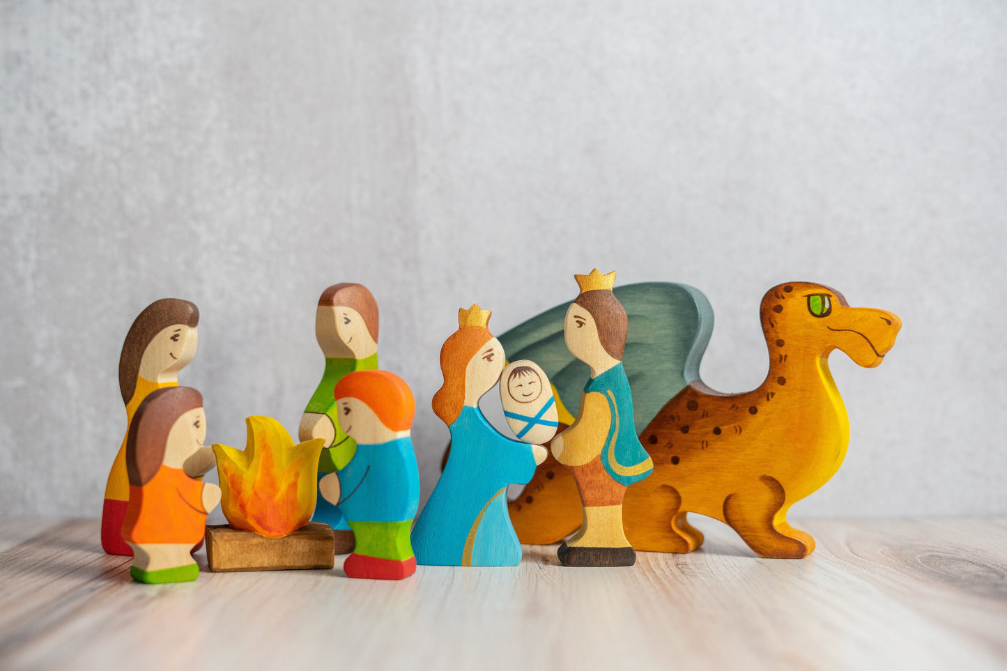 Waldorf Wooden Farmers Family- 5 pieces