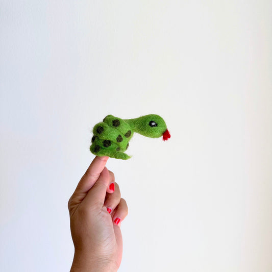 Snake Finger Puppet - Chickadees Wooden Toys