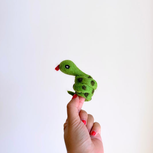 Snake Finger Puppet - Chickadees Wooden Toys