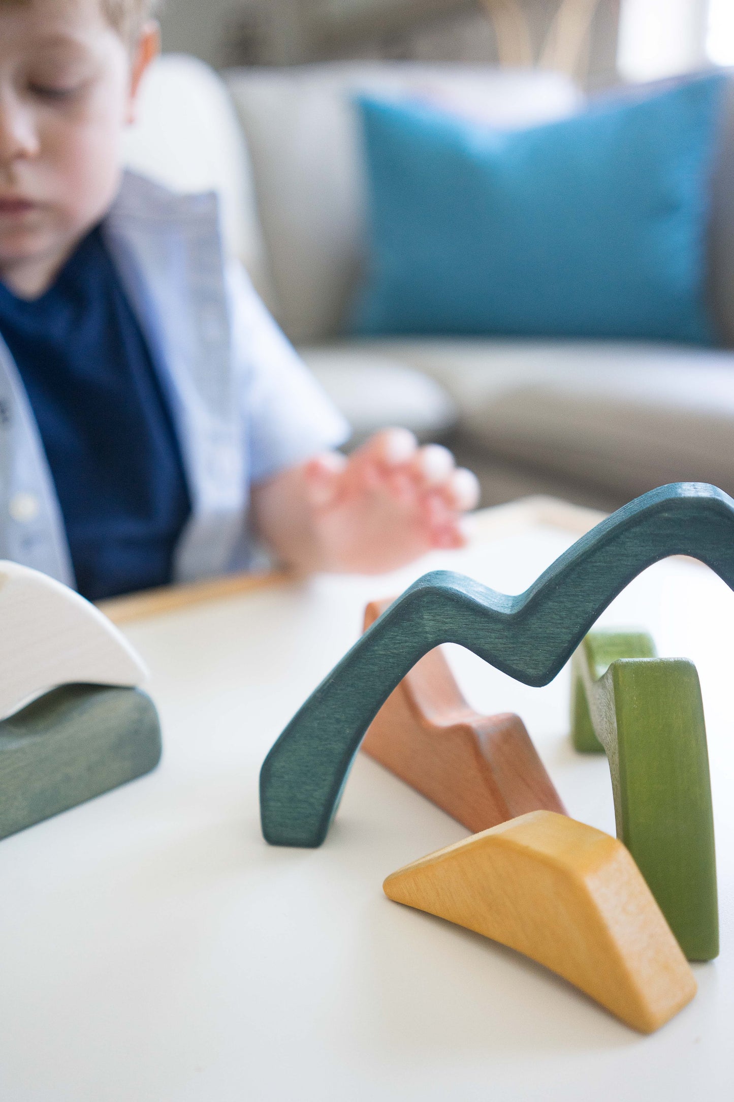 Wooden Arch stacker Mountains