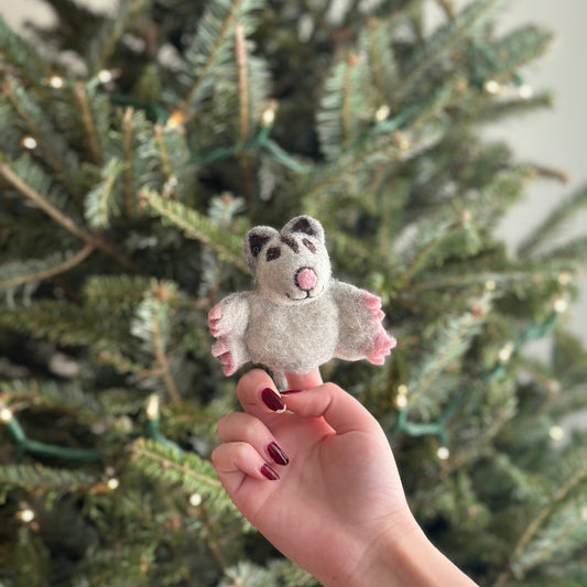 Sugar Glider Finger Puppet - Chickadees Wooden Toys