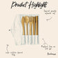 Bamboo Travel Cutlery & Cotton Pouch Set - Chickadees Wooden Toys