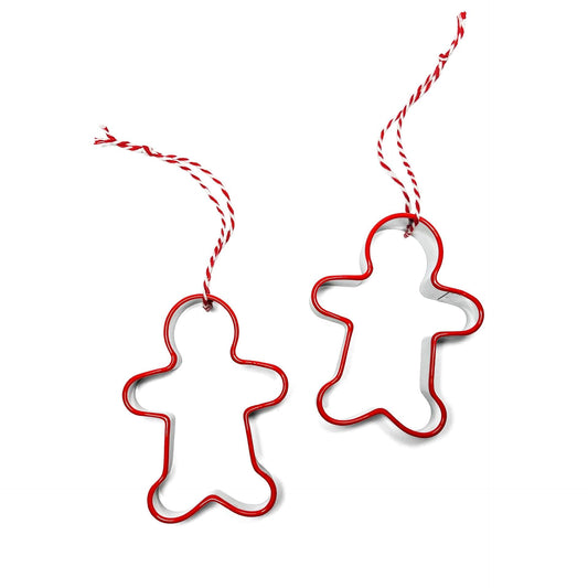 2-Pack Gingerbread Cookie Cutters + Ornament Option