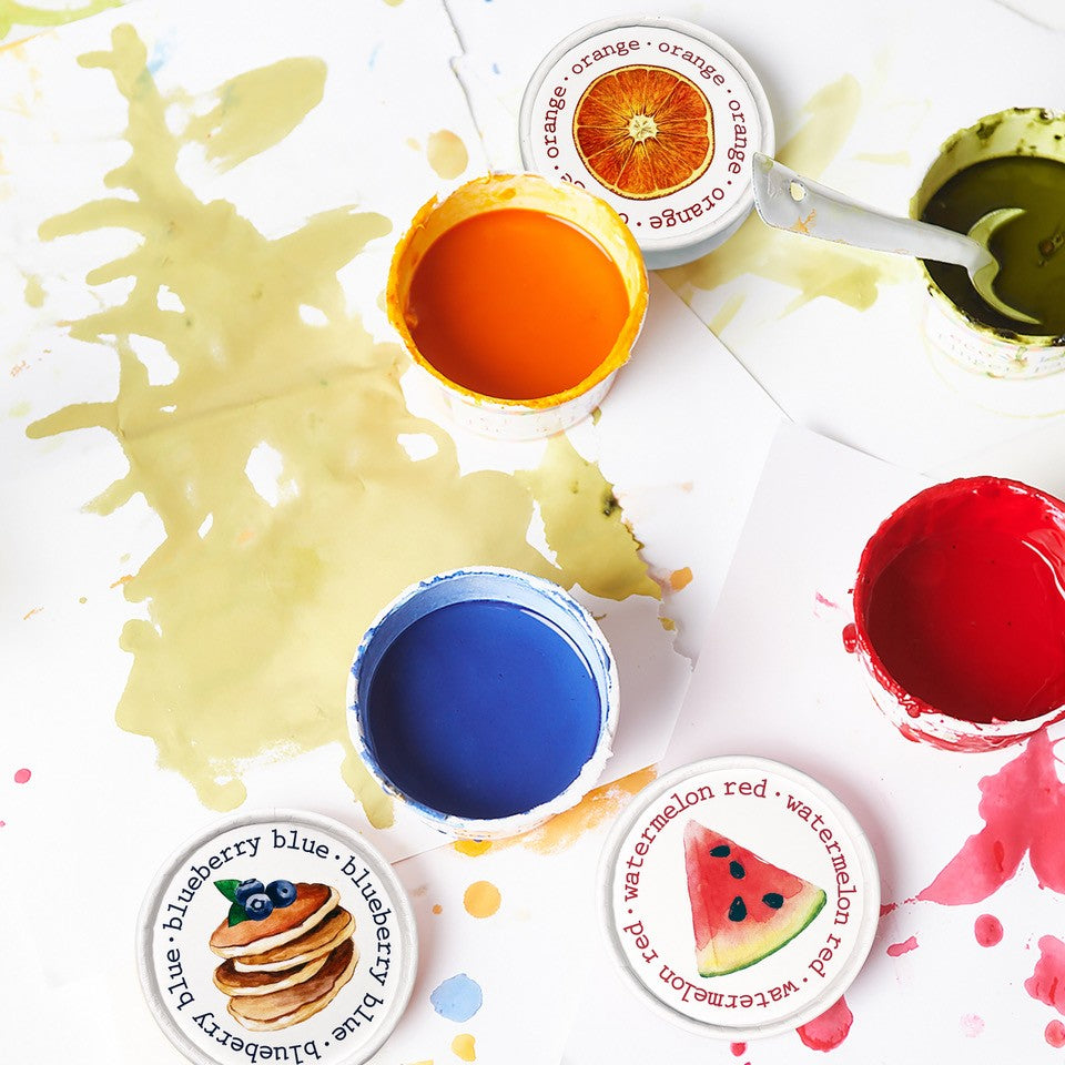 Finger Paint - Long Lasting, Shelf Stable Non-Toxic - Chickadees Wooden Toys