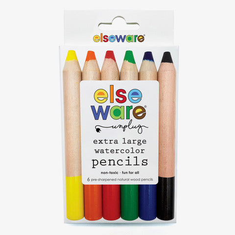 Watercolor Pencils – Jumbo Size – Set of 6 Colors