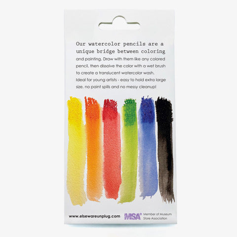 Watercolor Pencils – Jumbo Size – Set of 6 Colors