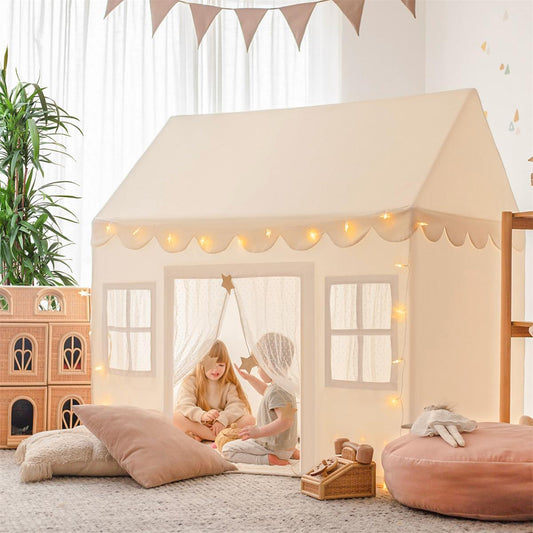 Tiny Land® Natural Cream Playhouse