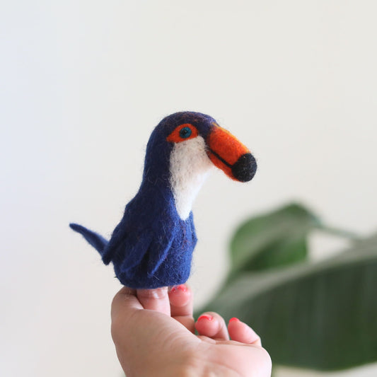 Toucan Finger Puppet - Chickadees Wooden Toys