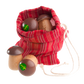 Educational Mushrooms Counters for kids math Play set of 12 in linen bag
