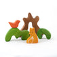 Wooden Tree Puzzle toy with Fox