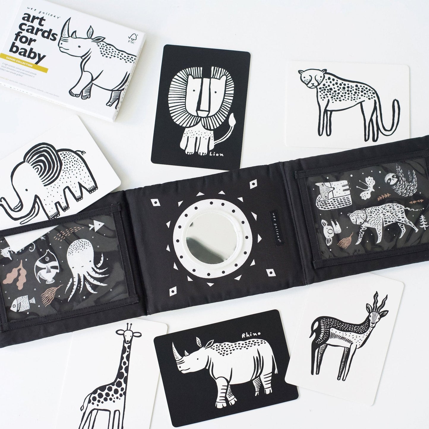 Baby Tummy Time Gallery with Mirror Gift Set