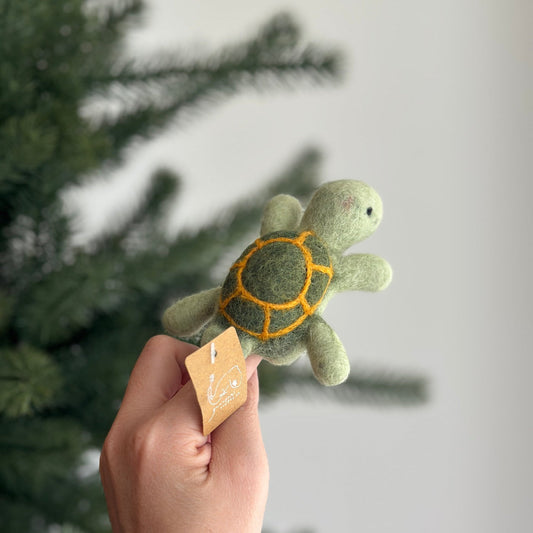 Turtle Finger Puppet - Chickadees Wooden Toys