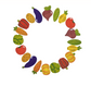 Wooden Vegetables Matching Game