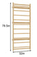 Add-On Ladder Wall Panel for 79" Modular Walnut