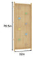 Add-On Rock Wall Panel for 79" Modular Walnut