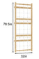 Add-On Rope Wall Panel for 79" Modular Walnut