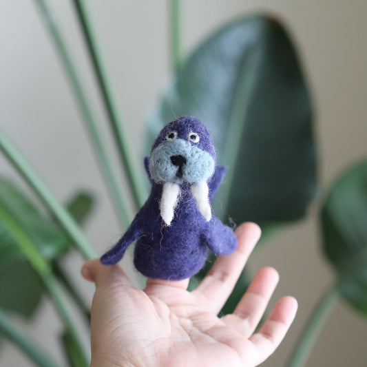 Walrus Finger Puppet - Chickadees Wooden Toys