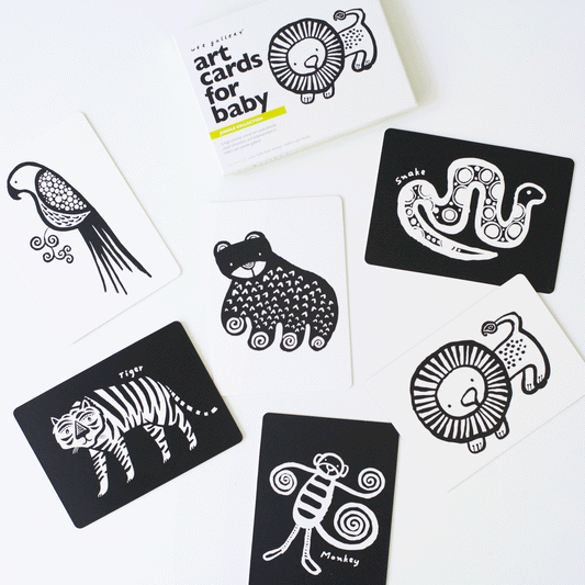 Art Cards for Baby - Jungle Collection - Chickadees Wooden Toys