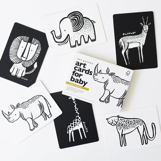 Art Cards for Baby - Safari Collection - Chickadees Wooden Toys