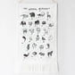 Animal Alphabet Printed Tapestry