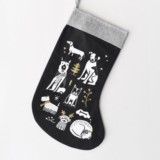 Festive Pups Stocking - Chickadees Wooden Toys