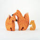 Waldorf Wooden Fox Puzzle - Set of 3
