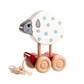 Wooden Sheep Pull toy painted