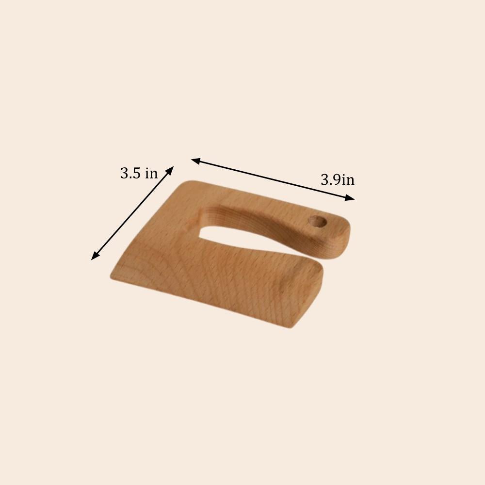 Wooden Dough Cutter Knife - Chickadees Wooden Toys