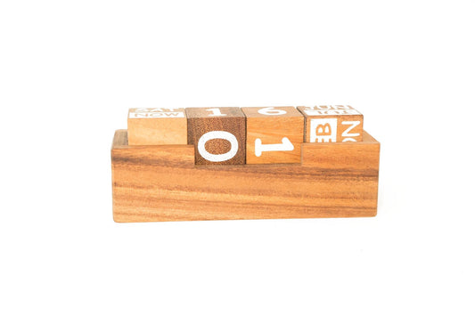 Endless Calendar - modern style - Chickadees Wooden Toys