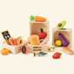 Tiny Land® Play Kitchen Accessories – Wooden Play Food for Play Kitchen: Pretend Cooking Set for Kids - Chickadees Wooden Toys