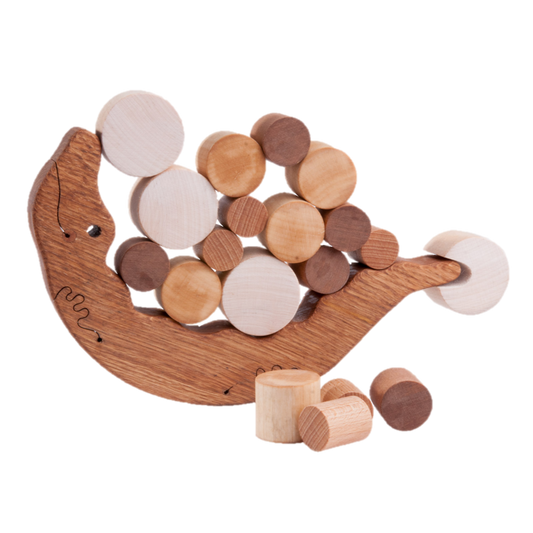 Wooden Crocodile Balancing toy