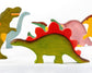 Wooden Dinosaur toys set painted- 9 pieces