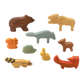 Wooden Woodland Animals set of 9