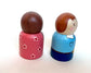 Handcrafted Wooden Peg Dolls – Boy and Girl Figurines for Imaginative Play